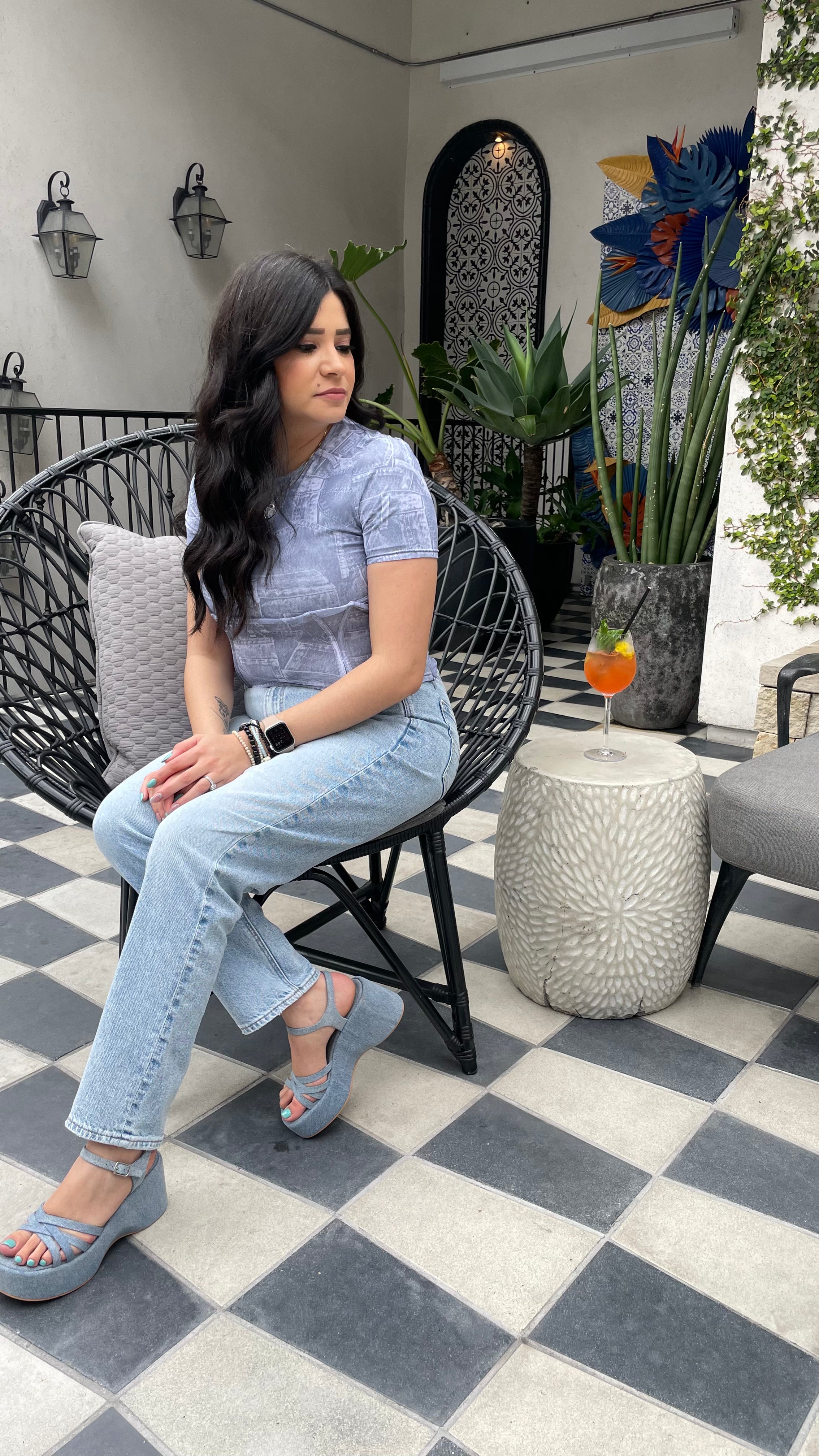 Denim on Denim Top