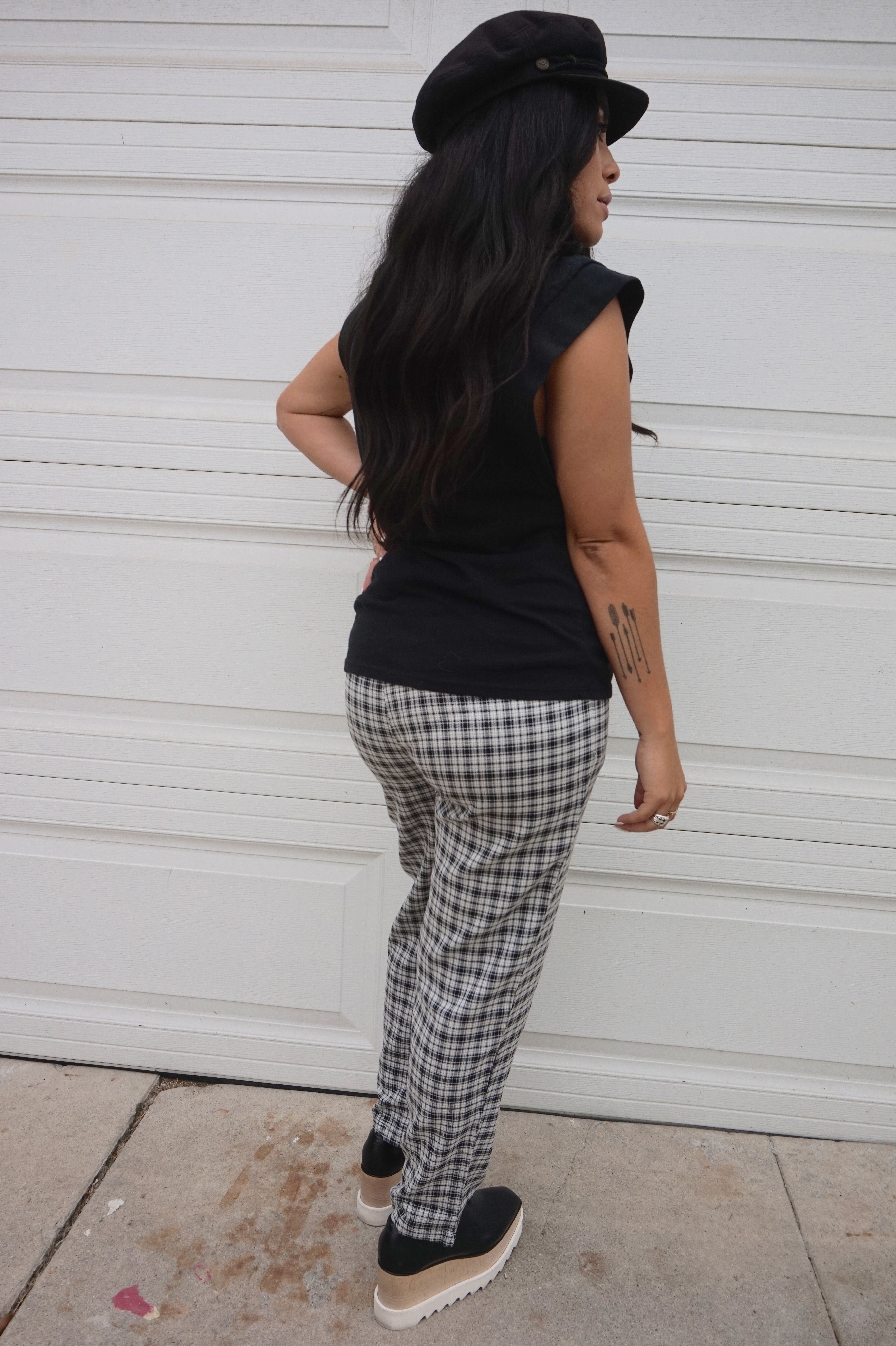 Plaid Steady Trousers