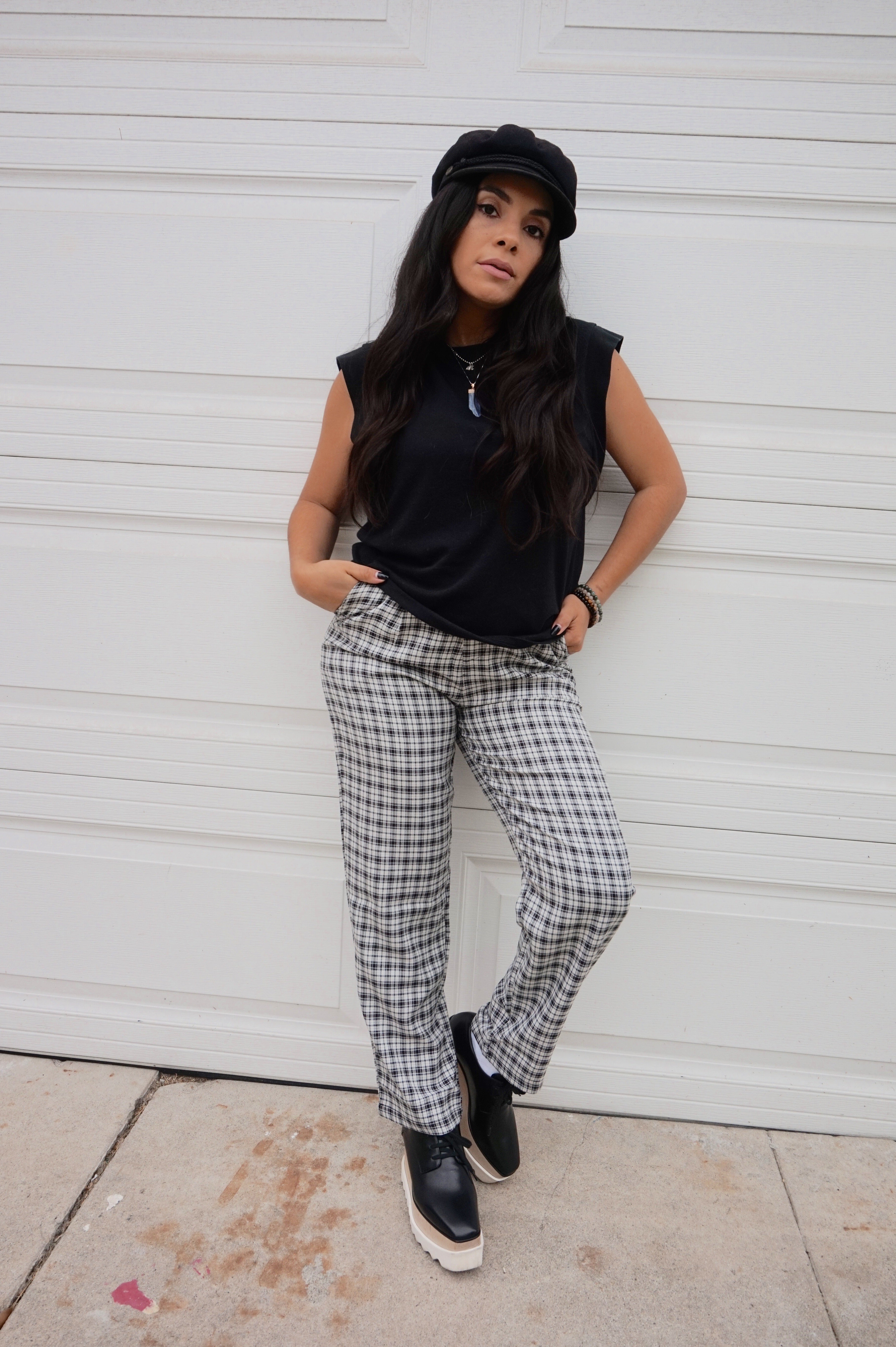 Plaid Steady Trousers