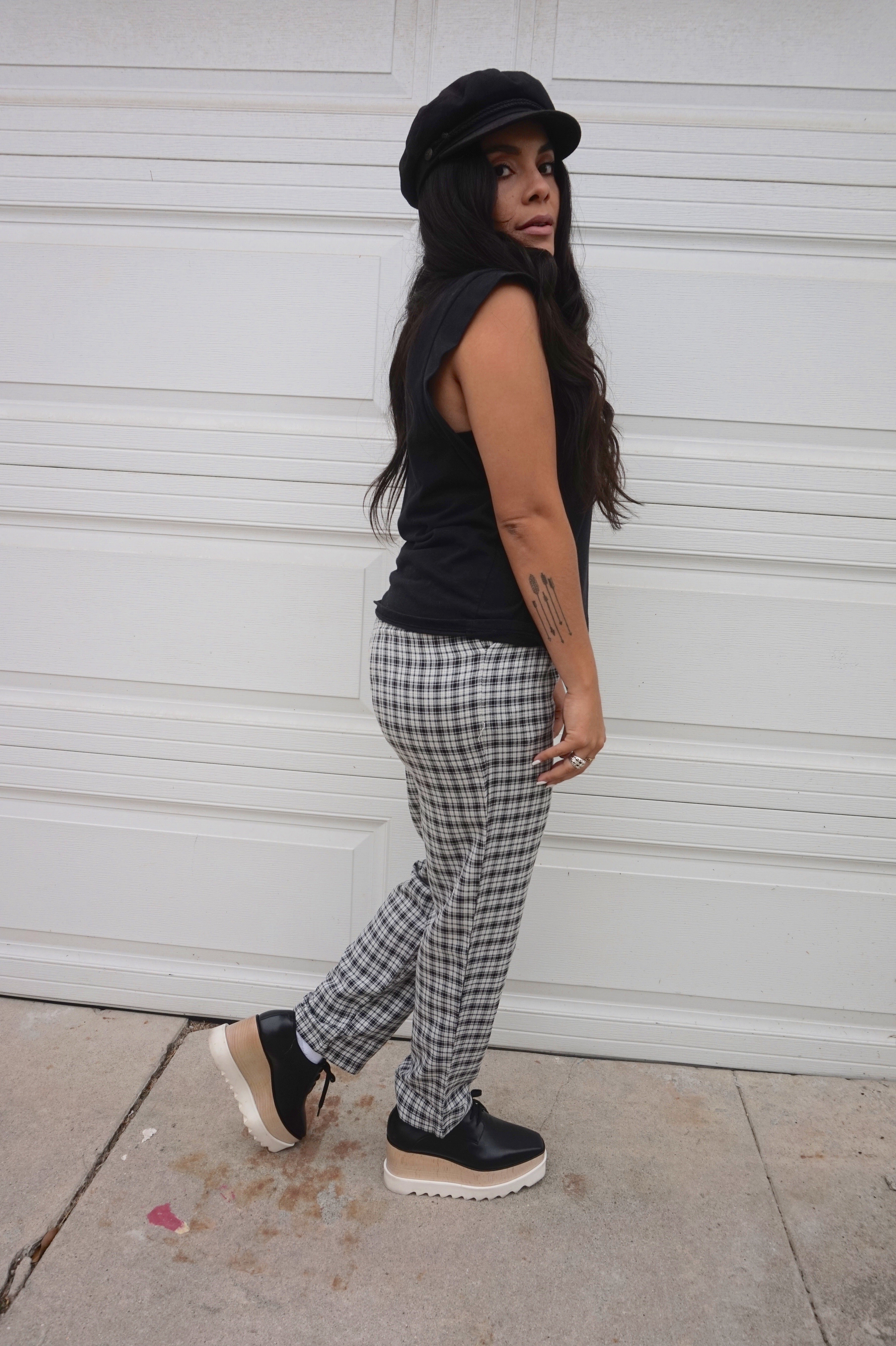 Plaid Steady Trousers