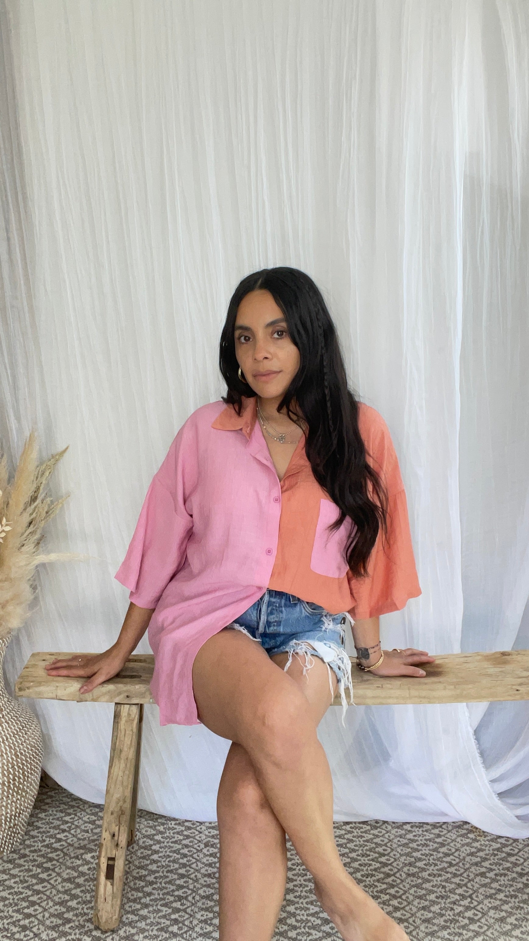 Color Block Love Top
