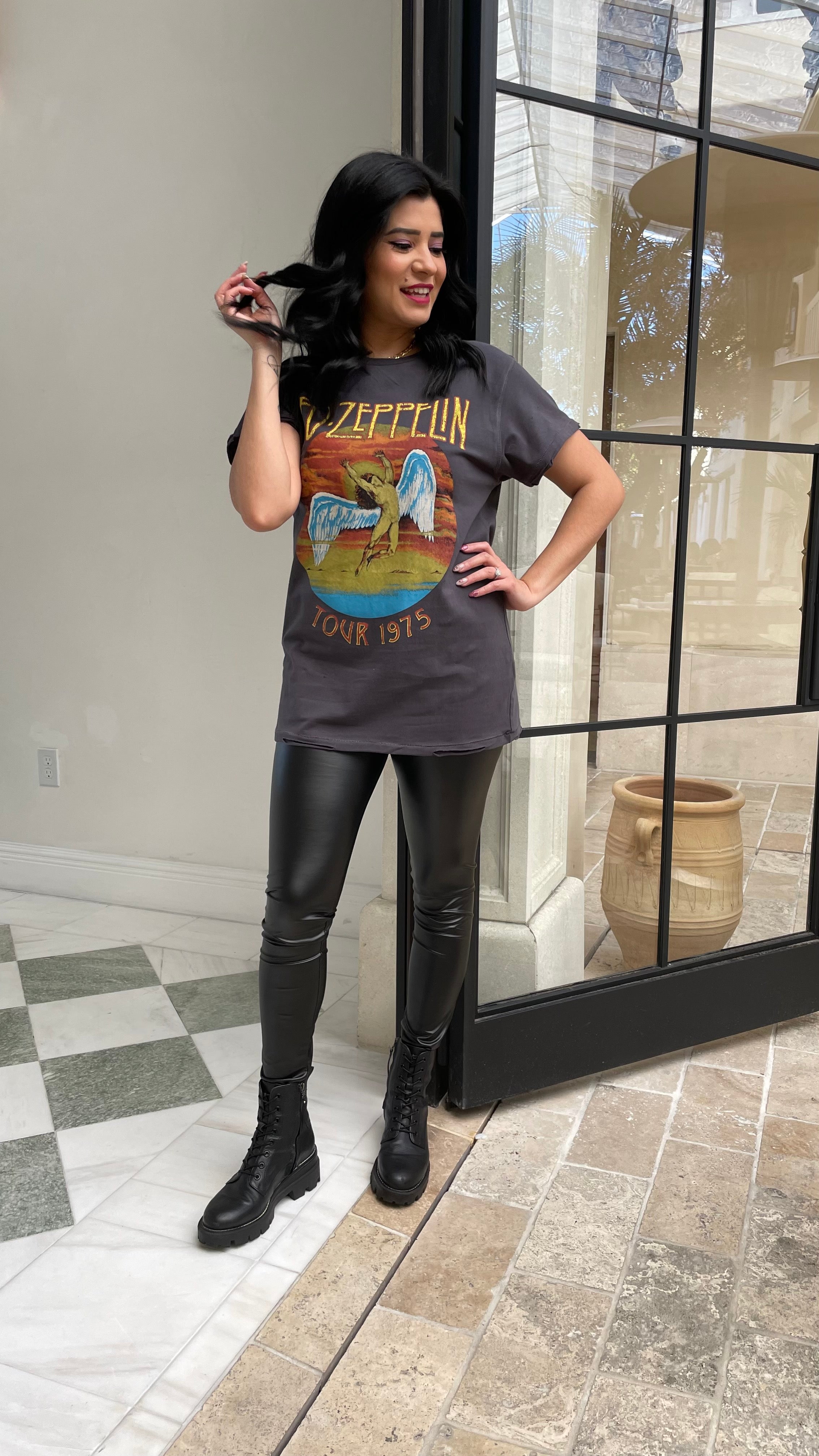 High Waist Faux Leather Leggings
