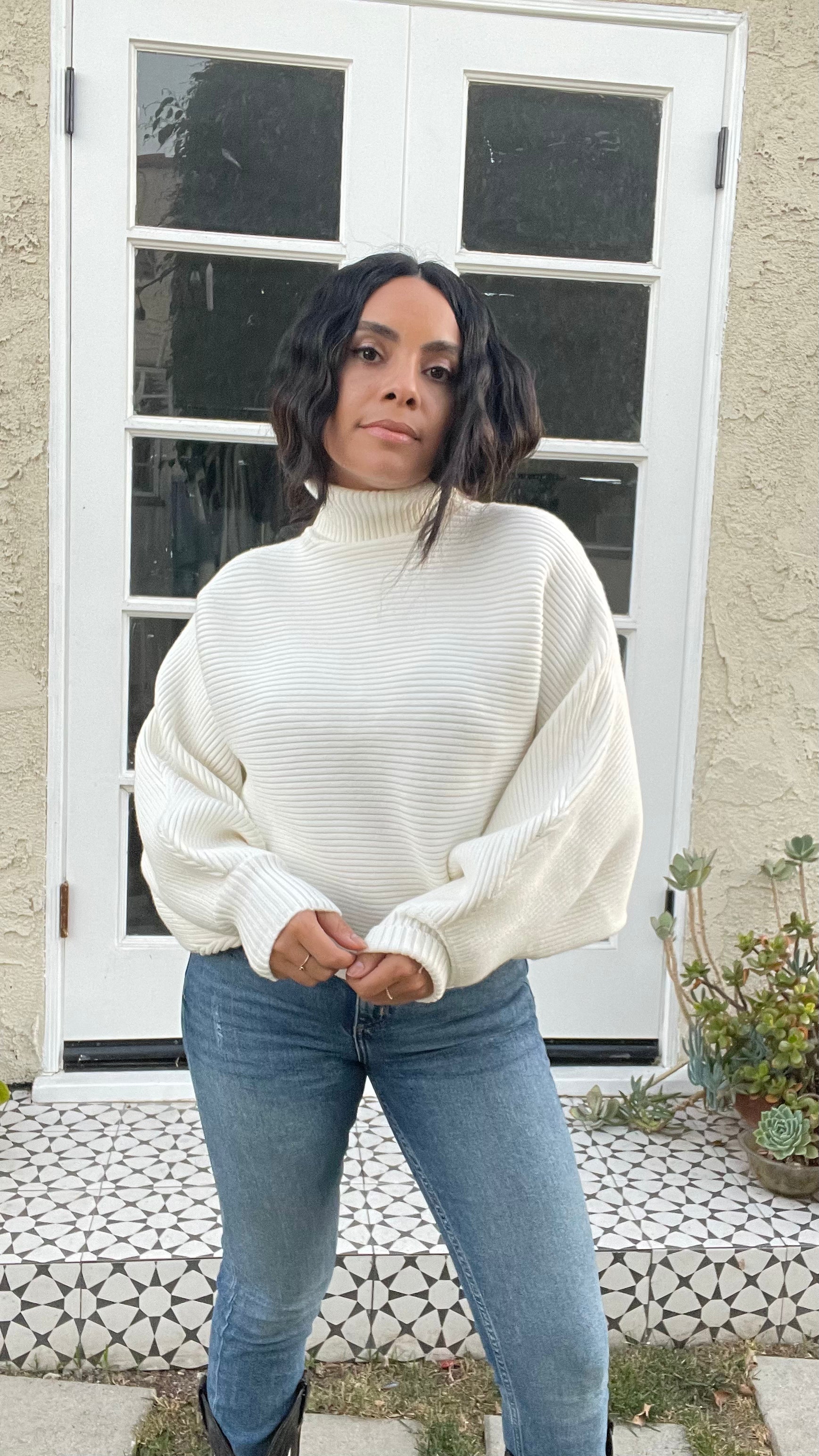 December Chill Crop Sweater