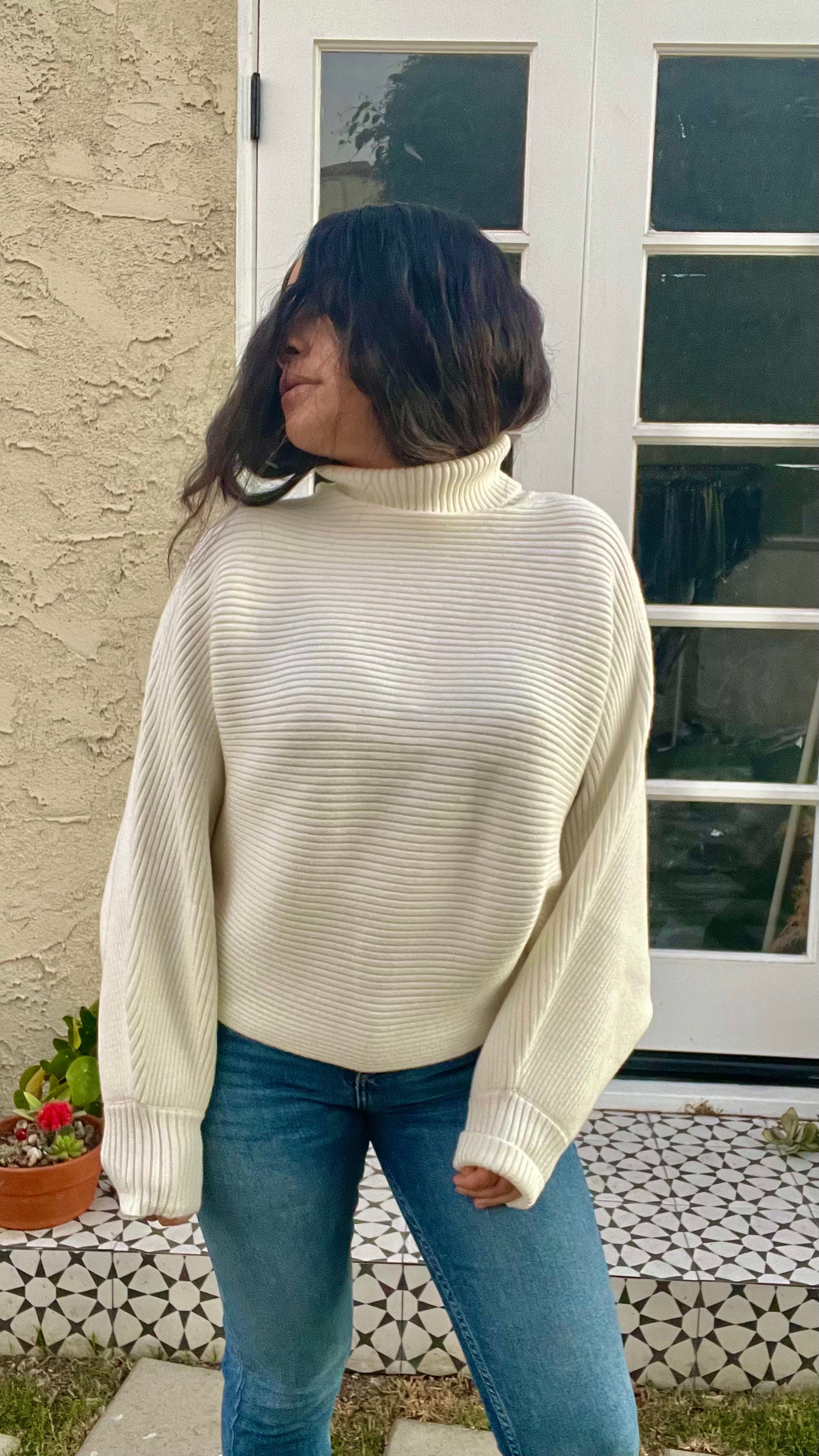 December Chill Crop Sweater