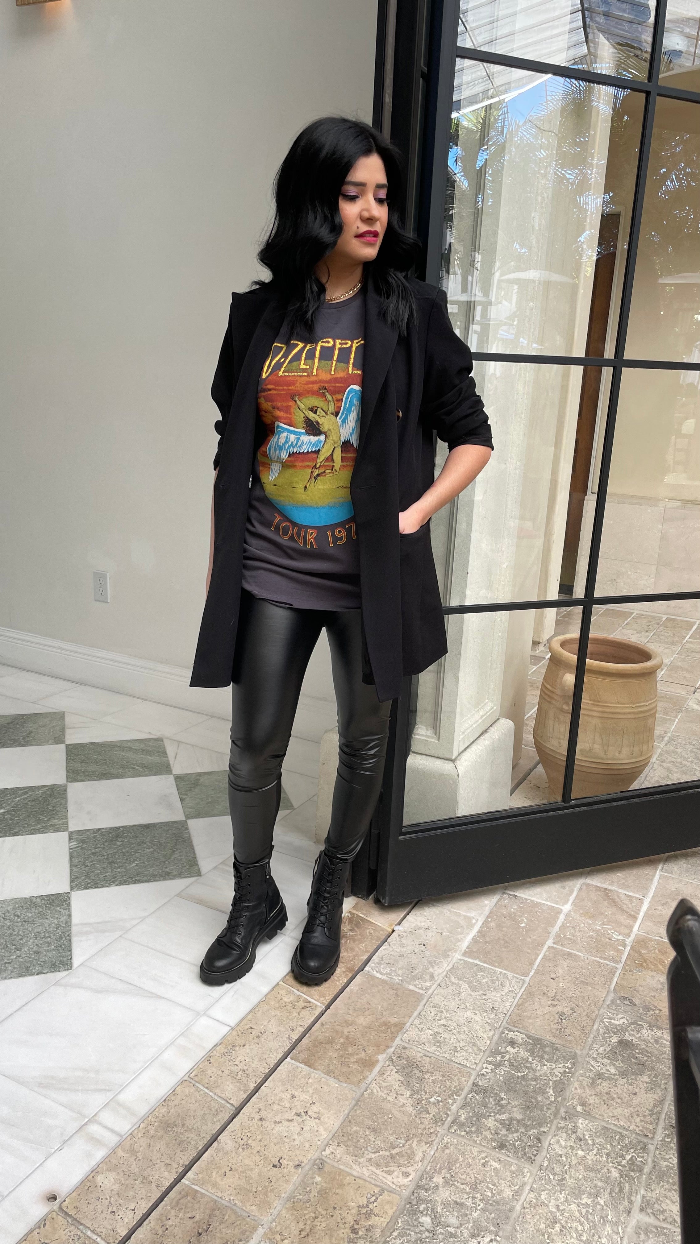 High Waist Faux Leather Leggings
