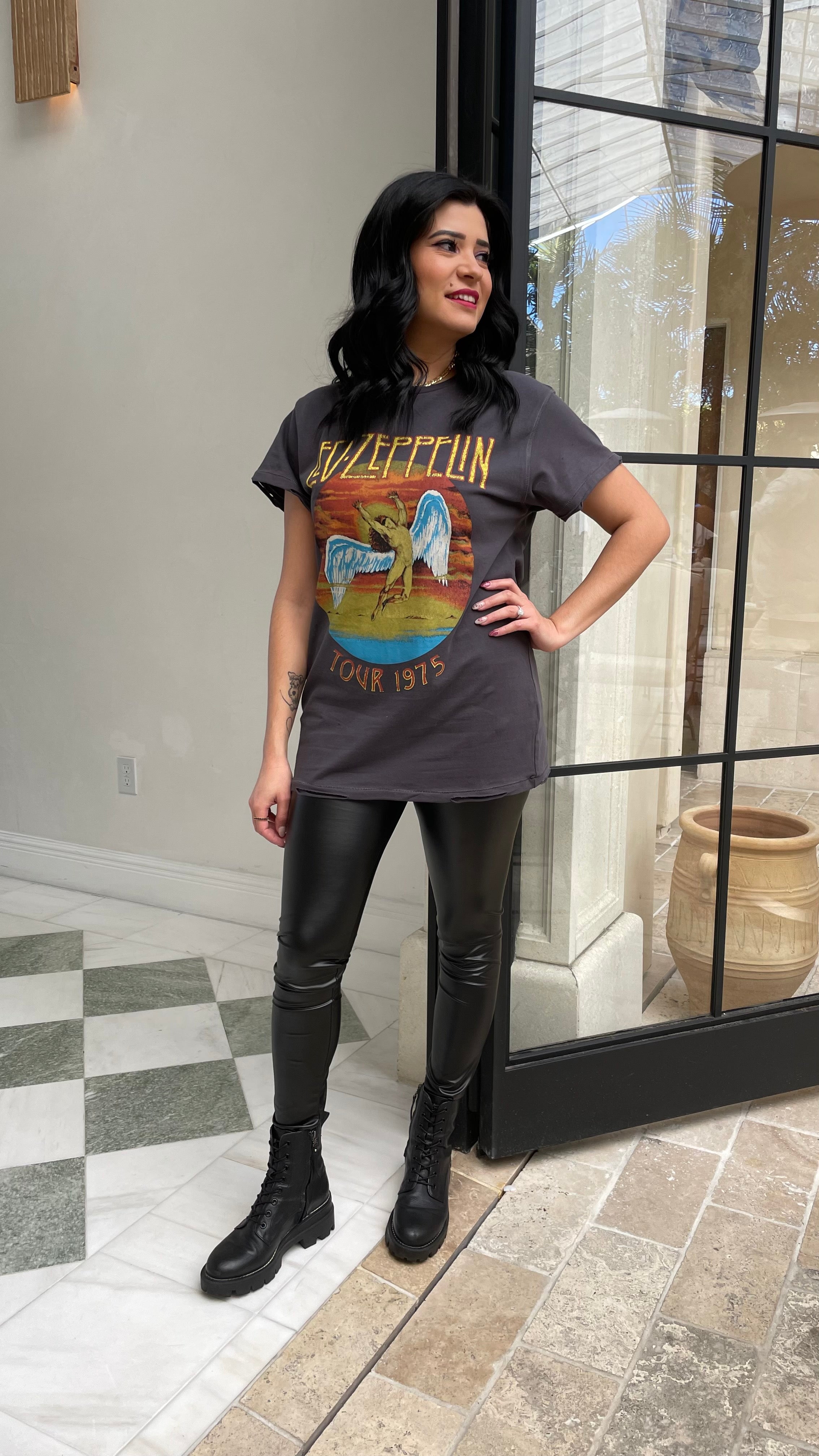 High Waist Faux Leather Leggings